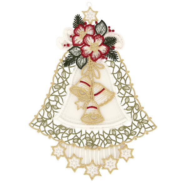 Plauener Spitze Fensterbild Glöckchen