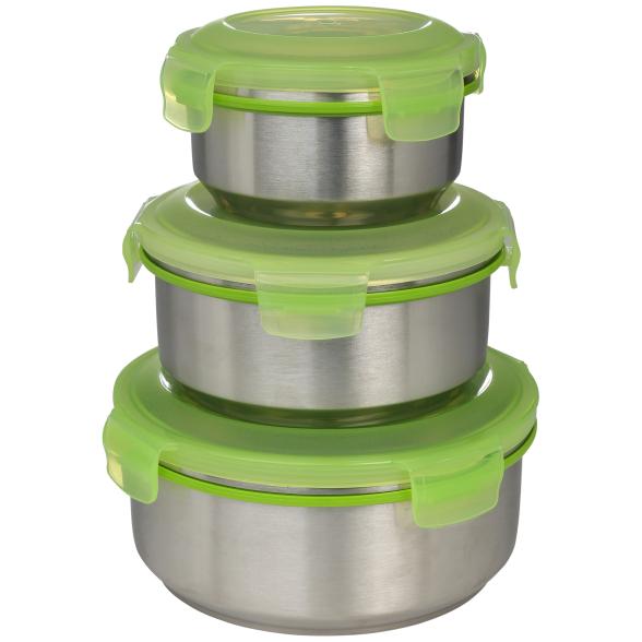 KING Vorratsdosenset 6tlg. Edelstahl