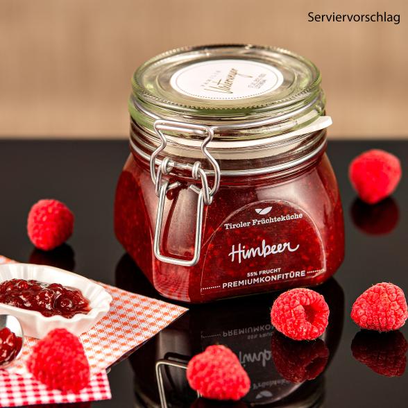 Himbeerkonfitüre im Rexglass 550g