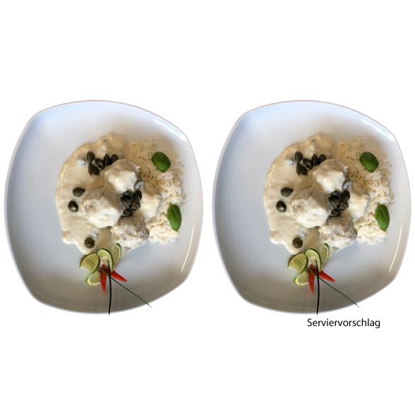 Hackbällchen in Kapernsauce