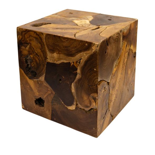 Darimana Teakholz-Hocker Dadu 38x38cm