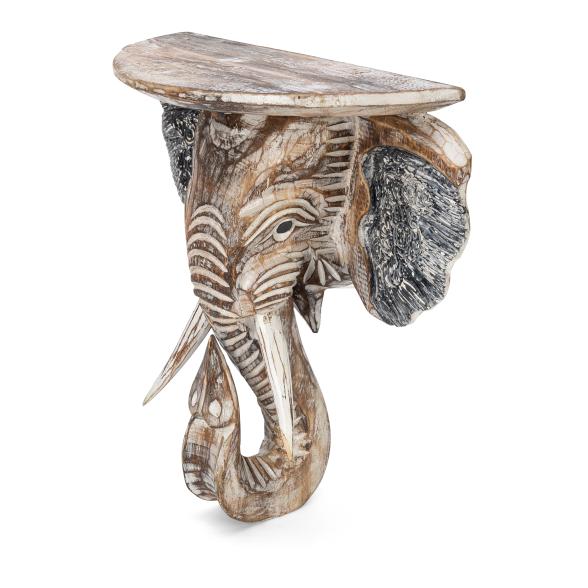 Darimana Wandbord Elefantenkopf