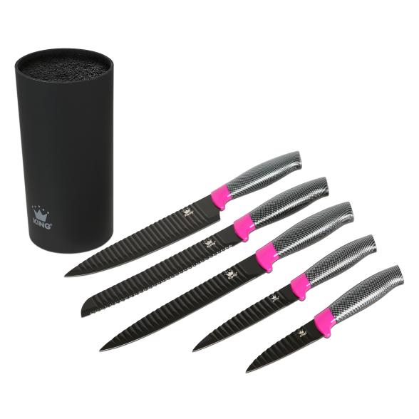 KING®Messerset CARBON BERRY