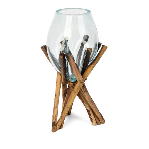 Darimana Glas auf Holzstöcken 30cm