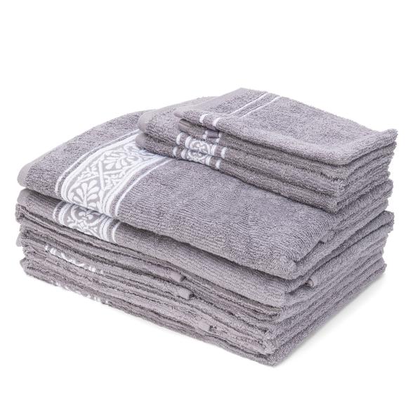 XXL-Frottierset 10tlg. grau