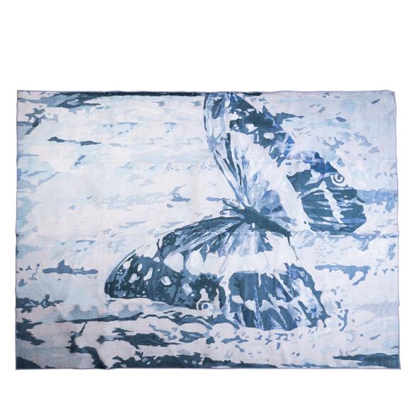 BOULEVARD of CARPETS Teppich 160x230 blau/weiß