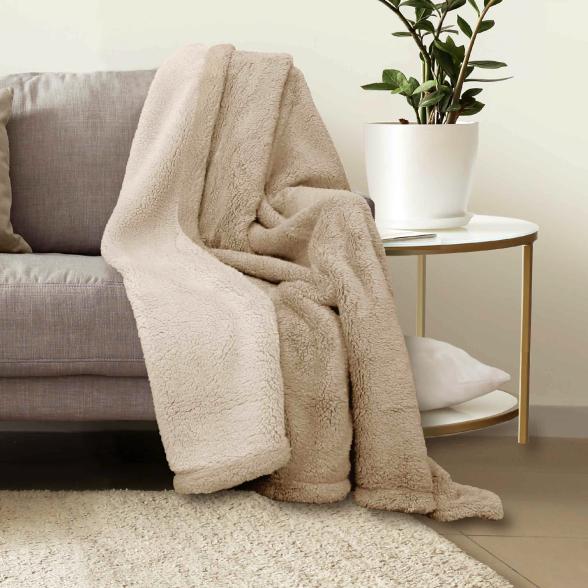 Sherpadecke 150x200cm beige