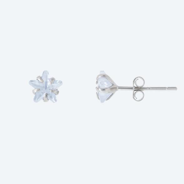 SET Weihnachtsmann Ohrstecker 925 Silber Zirkonia