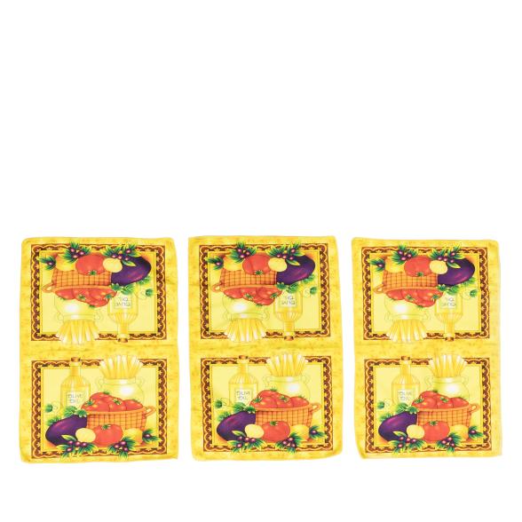 Geschirrtücher 3er Set Gemüsekorb