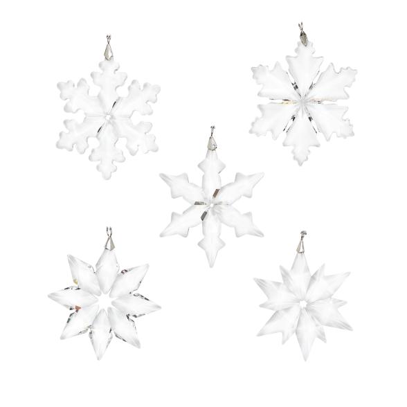 CrystalDreams Christbaum Sterne Set 5tlg klar