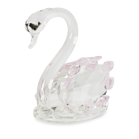 Crystal Dreams Schwan 7cm rosa