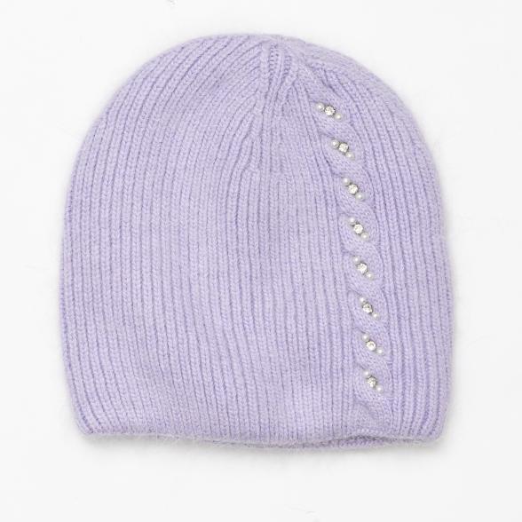 Antonio Damenmütze Diamant flieder