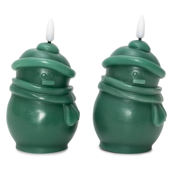 LED Kerzenset 2tlg Schneemann