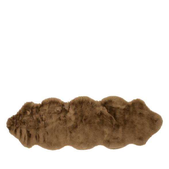 Sofafell Deluxe 60x180cm hellbraun