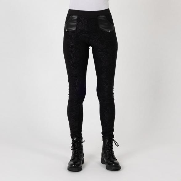 FASHION NEWS Thermo-Fleece-Leggings schwarz