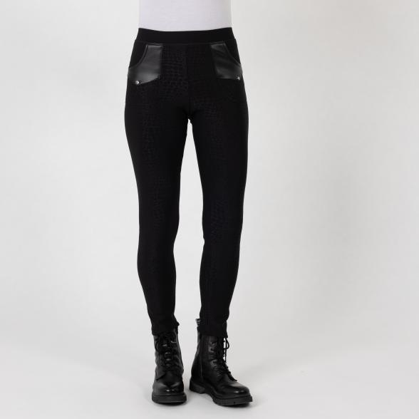 4069315130150 - FASHION NEWS Thermo-Fleece-Leggings schwarz