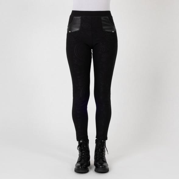 4069315130310 - FASHION NEWS Thermo-Fleece-Leggings schwarz