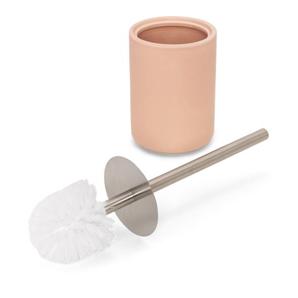 WC Bürste und Behälter Rosa