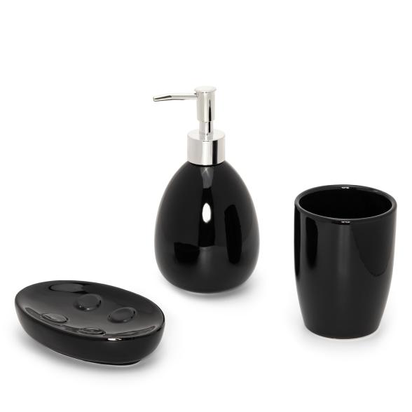 Badezimmer Set Schwarz