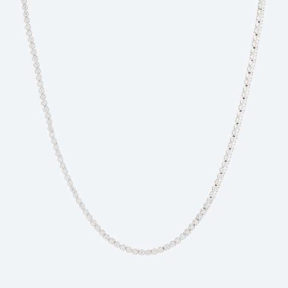 4069315089045 - LG Collier 585 Weißgold Brillanten