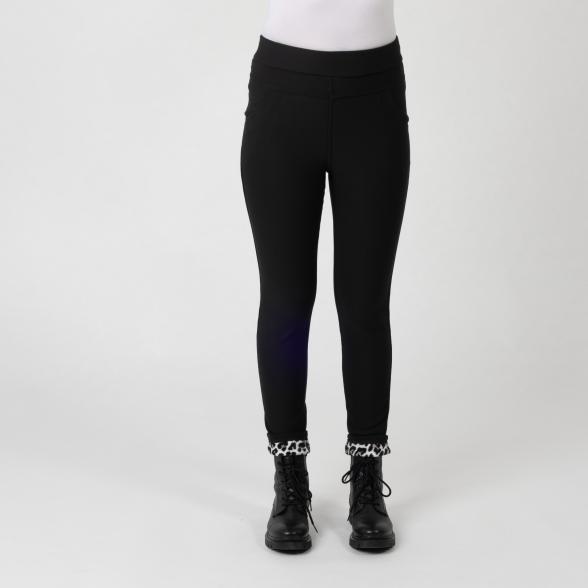 FASHION NEWS Thermo-Fleece-Leggings schwarz/multi