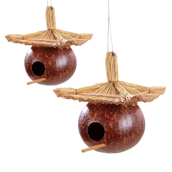 Darimana Vogelhaus Kokos 2er Set