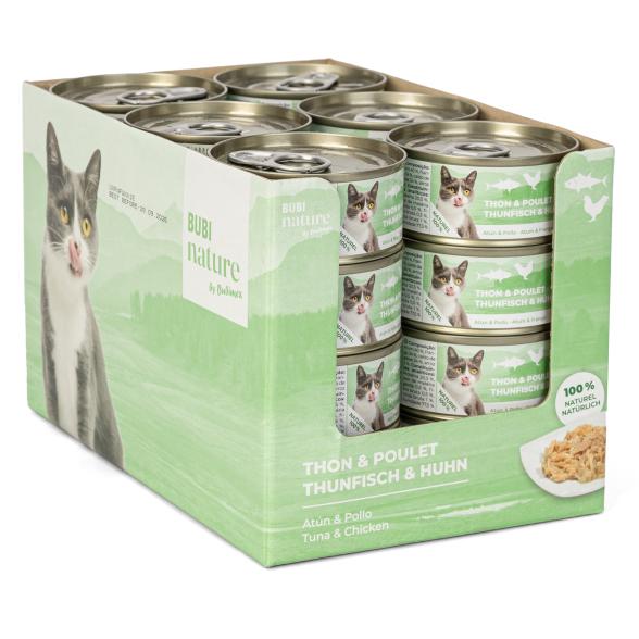 Katzennahrung Thunfisch & Huhn, 24er Set