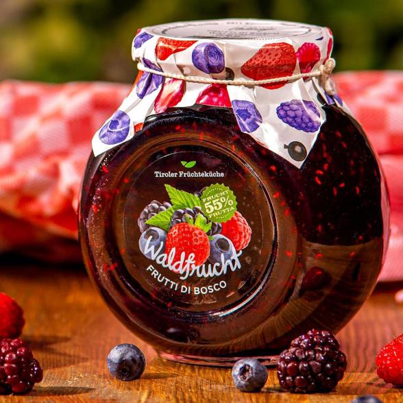 Waldfruchtkonfitüre im Dekoglas 460g