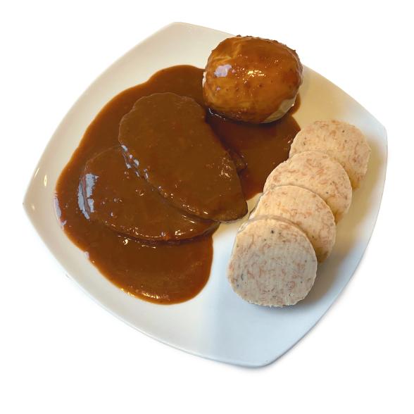 Hirschbraten in Preiselbeersauce