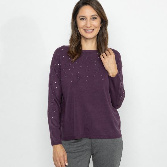 Cashmerelike by BLUE SEVEN Pullover pflaume