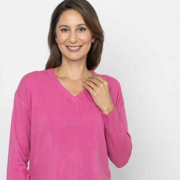 Cashmerelike by BLUE SEVEN Pullover fuchsia