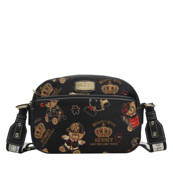 Thumbnail - Henney Bear Handtasche schwarz/multicolor