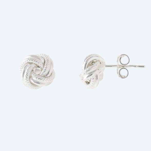 Ohrstecker Knoten 925 Sterling Silber