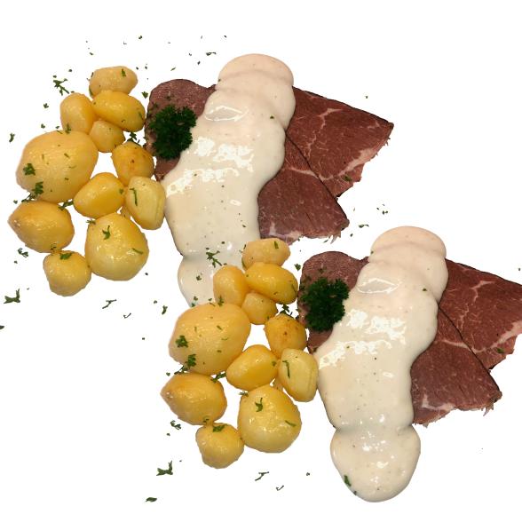 Rindfleisch in Meerrettichsoße