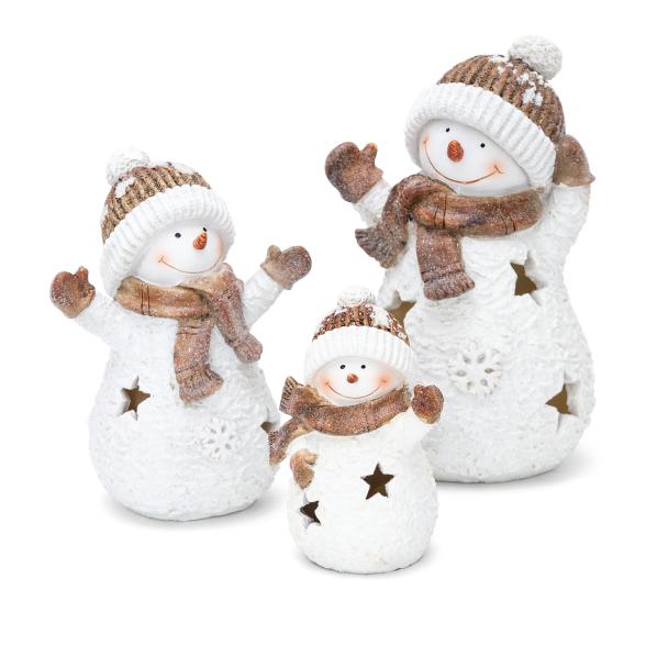 LED Schneemannfamilie Frosty 3er Set