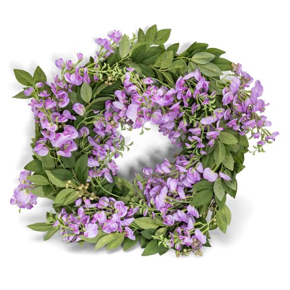 Wisterienkranz 60cm helllila