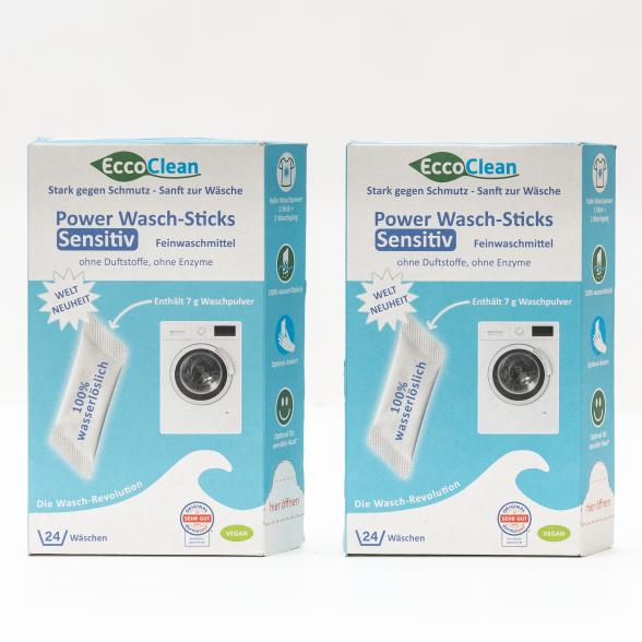 EccoClean Wasch-Sticks Sensitiv 2 x 24 Stück