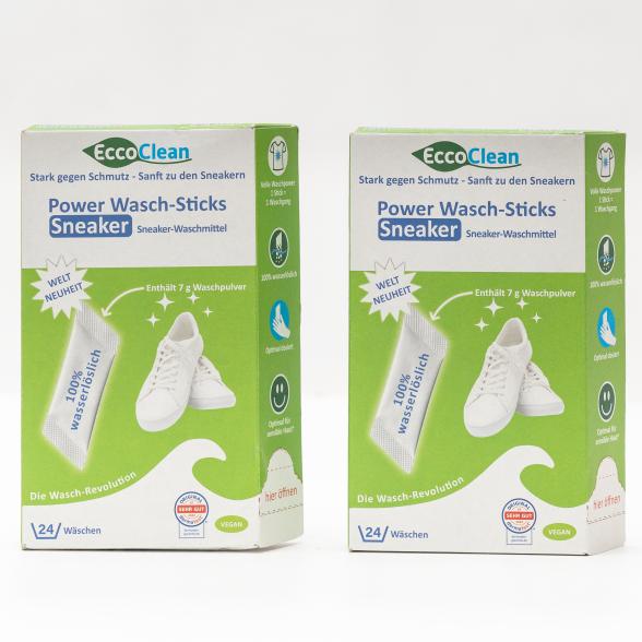 Eccoclean Wasch-Sticks Sneaker 2 x 24 Stück