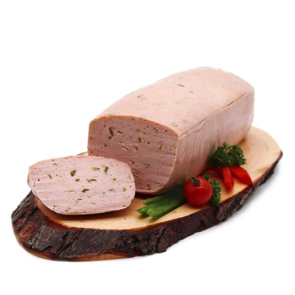 Leberkäse mit Champignons