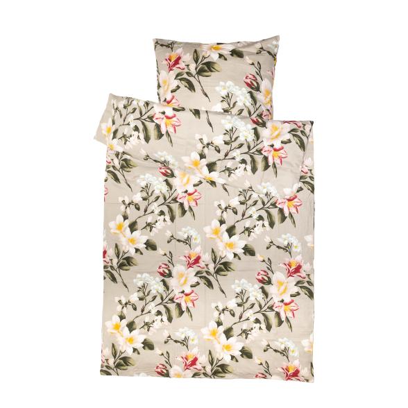 Edelflanell Bettwäsche Blüten 135x200cm