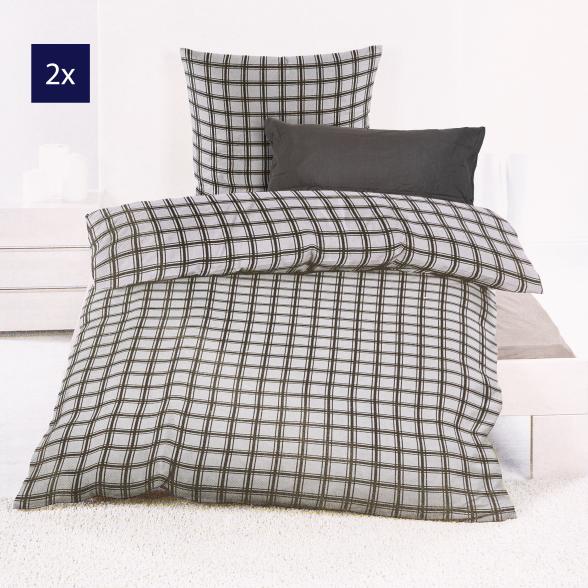 Bettwäscheset Renforce 8tlg. kariert