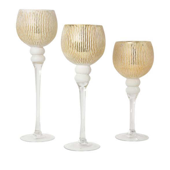 Kelchset 3tlg. Goldene Rillen