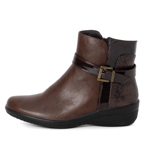 TOPWAY COMFORT Damenstiefeletten braun