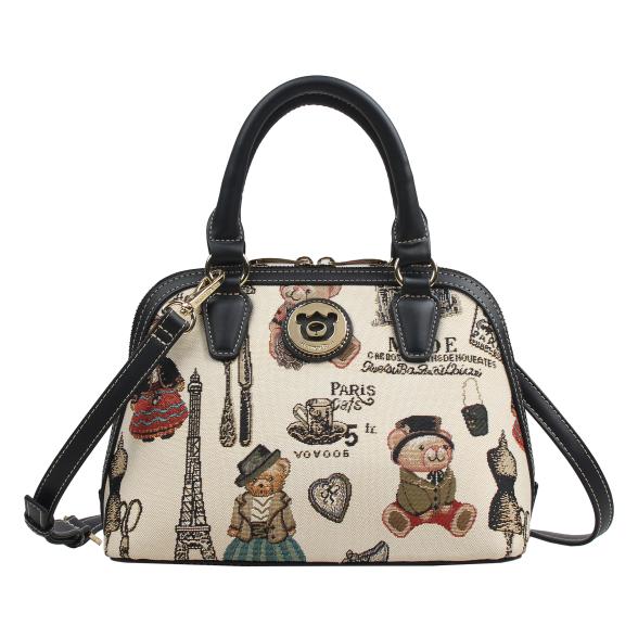 Henney Bear Henkeltasche schwarz/multicolor
