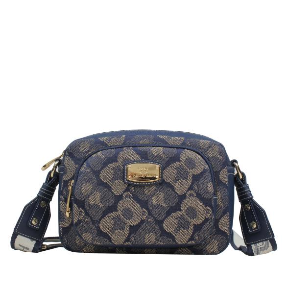 Henney Bear Umhängetasche blau/beige