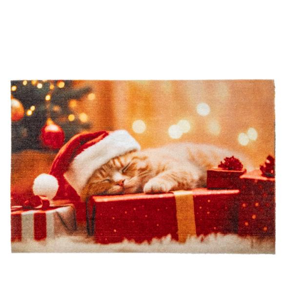 Fußmatte Weihnachtskatze 40x60cm