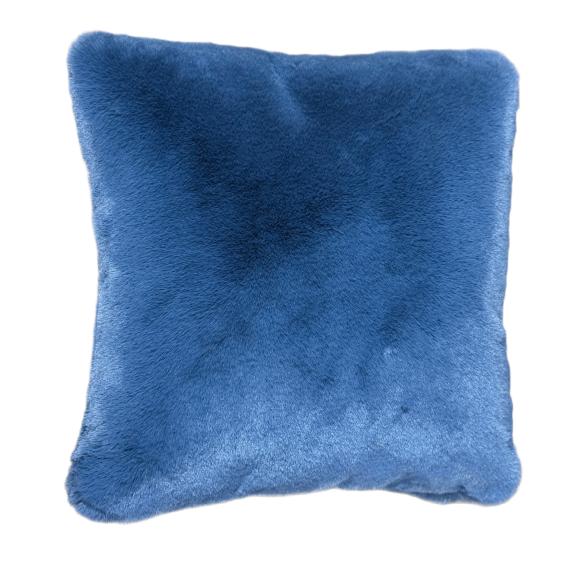 Fellkissen Deluxe 45x45cm blau