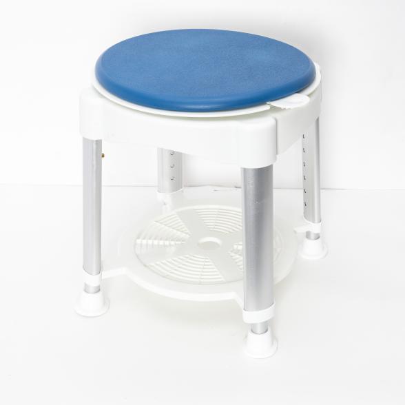 Drehbarer Duschstuhl Blau