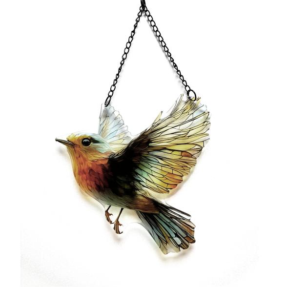 Fensterbild Vogel 25cm