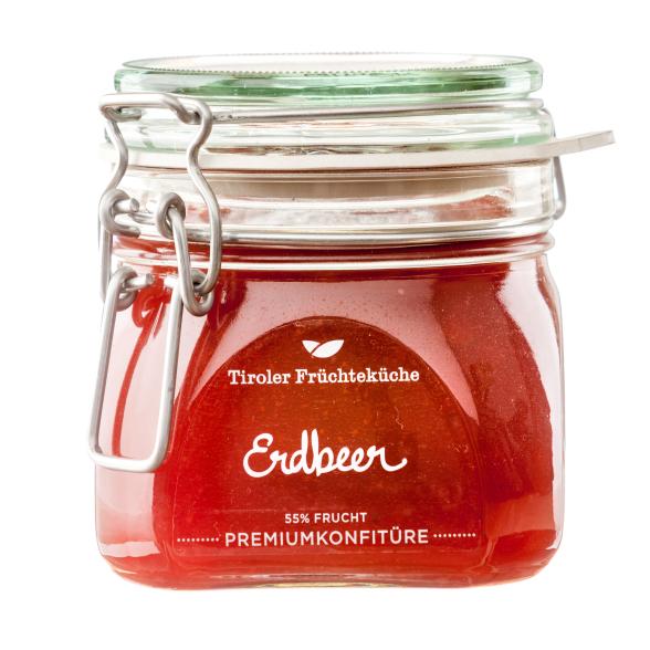 Erdbeerkonfitüre Rexglas 550g